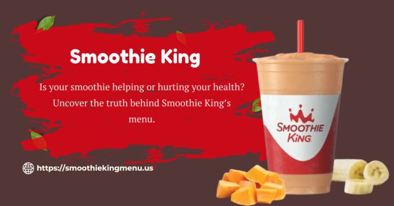 smoothie king menu