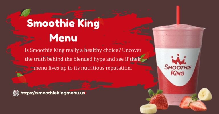 smoothie king menu usa
