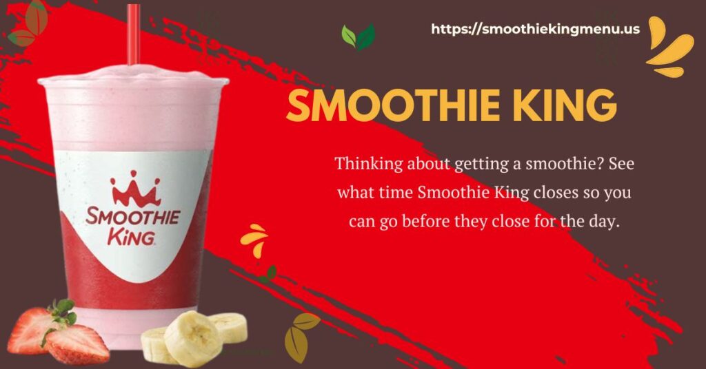 smoothie king menu and price