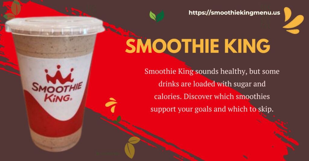 smoothie king menu