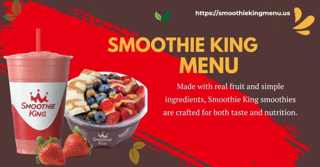 smoothie king healthy menu