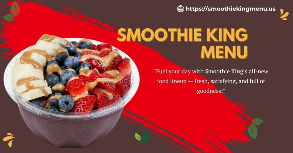 smoothie king menu usa