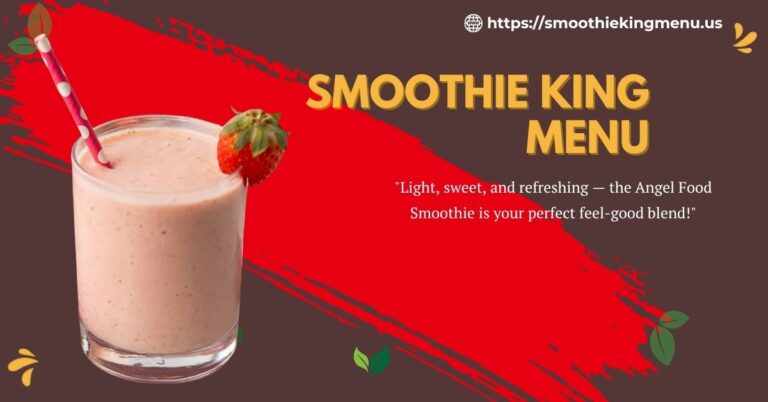 smoothie king angel food menu