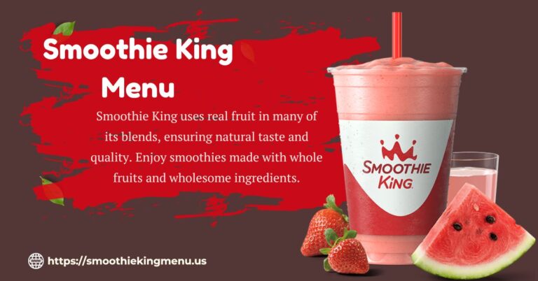 smoothie king menu fruits