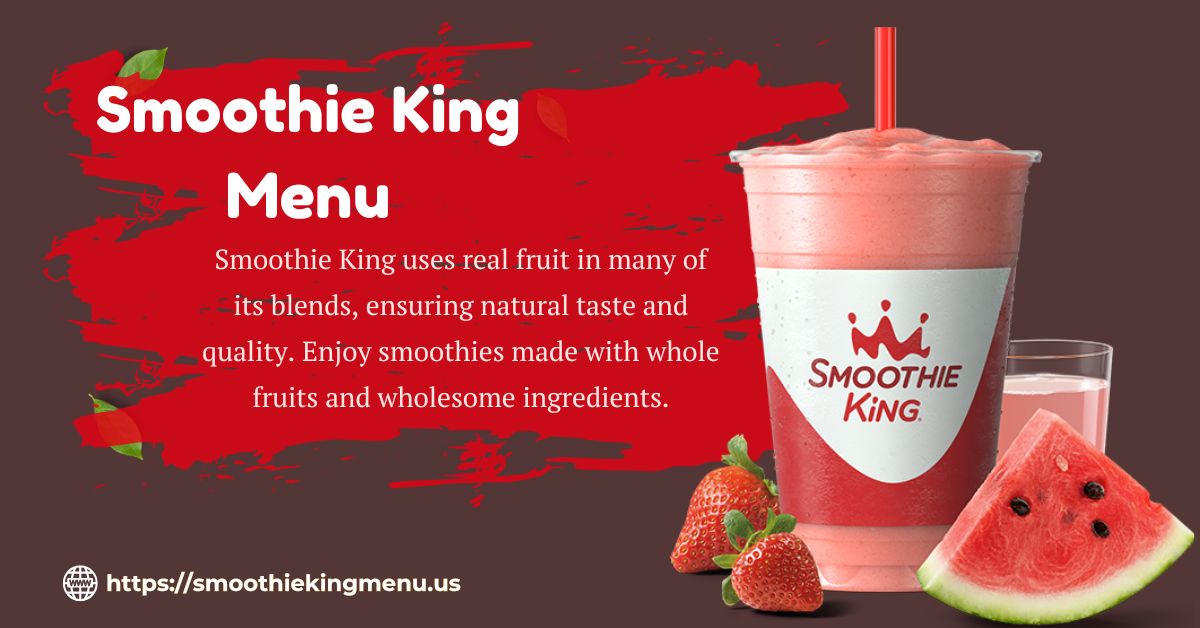 smoothie king menu fruits