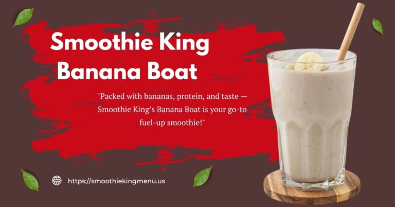 smoothie king banana boat menu