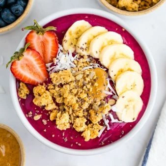 Pitaya Bowl Menu