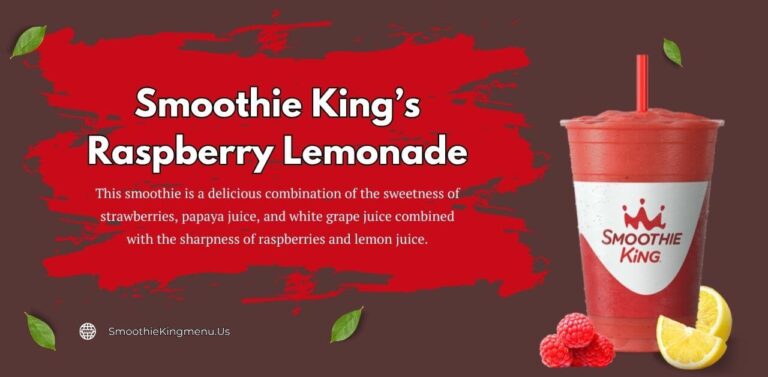 Smoothie King Raspberry Lemonade