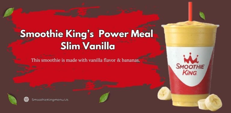 Smoothie Kings Power Meal Slim Vanilla